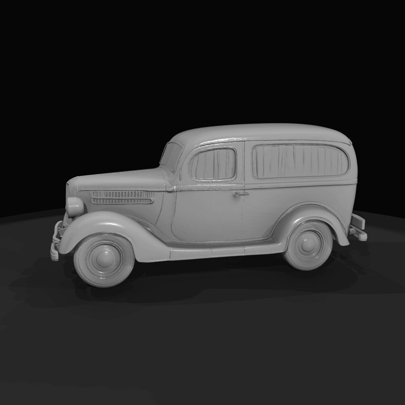1930s Ford panel van, delivery–camper conversion (1930s) — restored, whitewall tires
