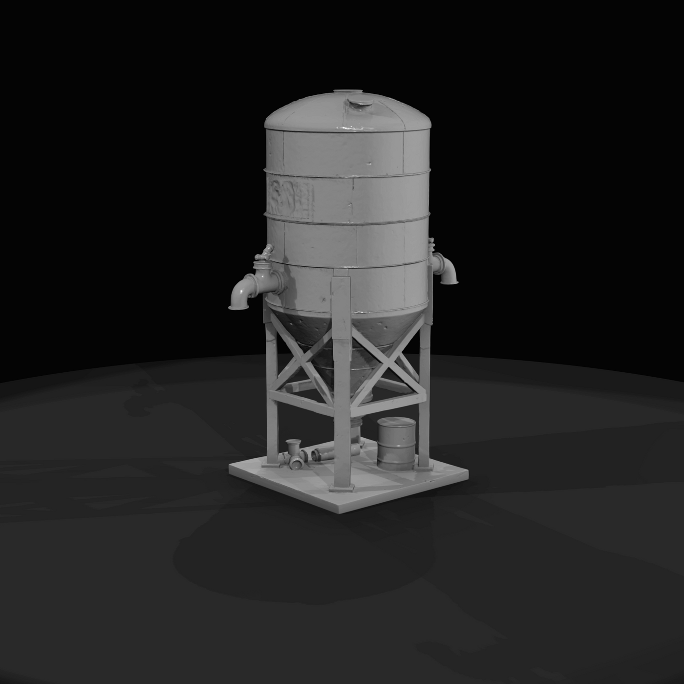 Vertical Industrial Hopper Storage Silo (estimated)