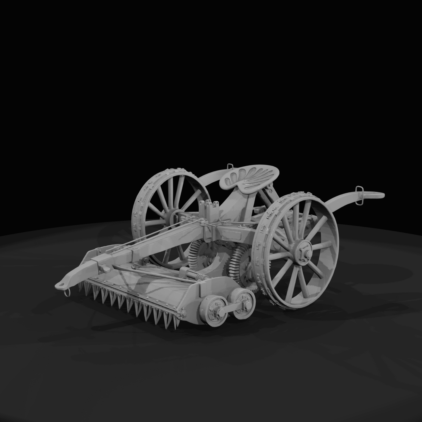 Sickle Bar Mower Horse Hand Drawn Style (estimated)