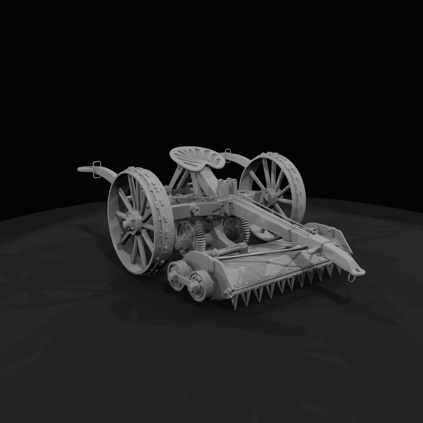 Sickle Bar Mower Horse Hand Drawn Style (estimated)