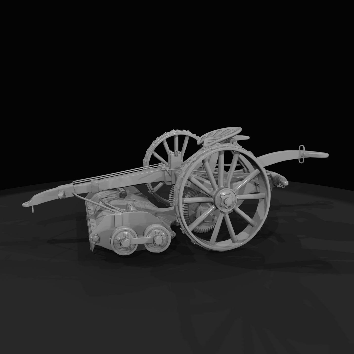 Sickle Bar Mower Horse Hand Drawn Style (estimated)