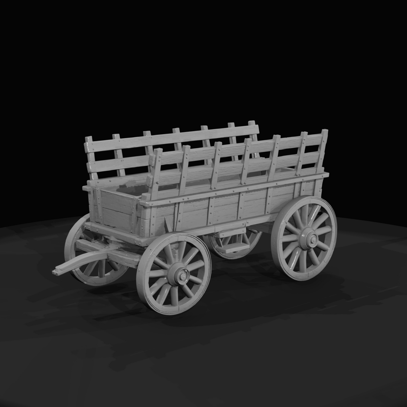 Wooden Hay Wagon