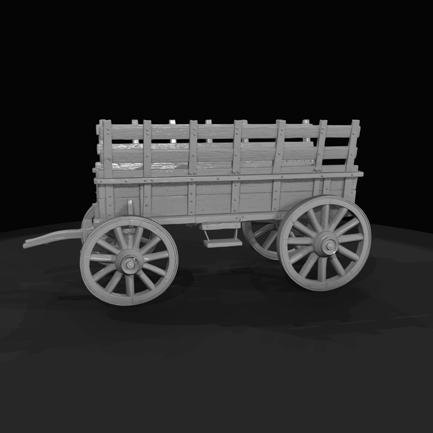Wooden Hay Wagon