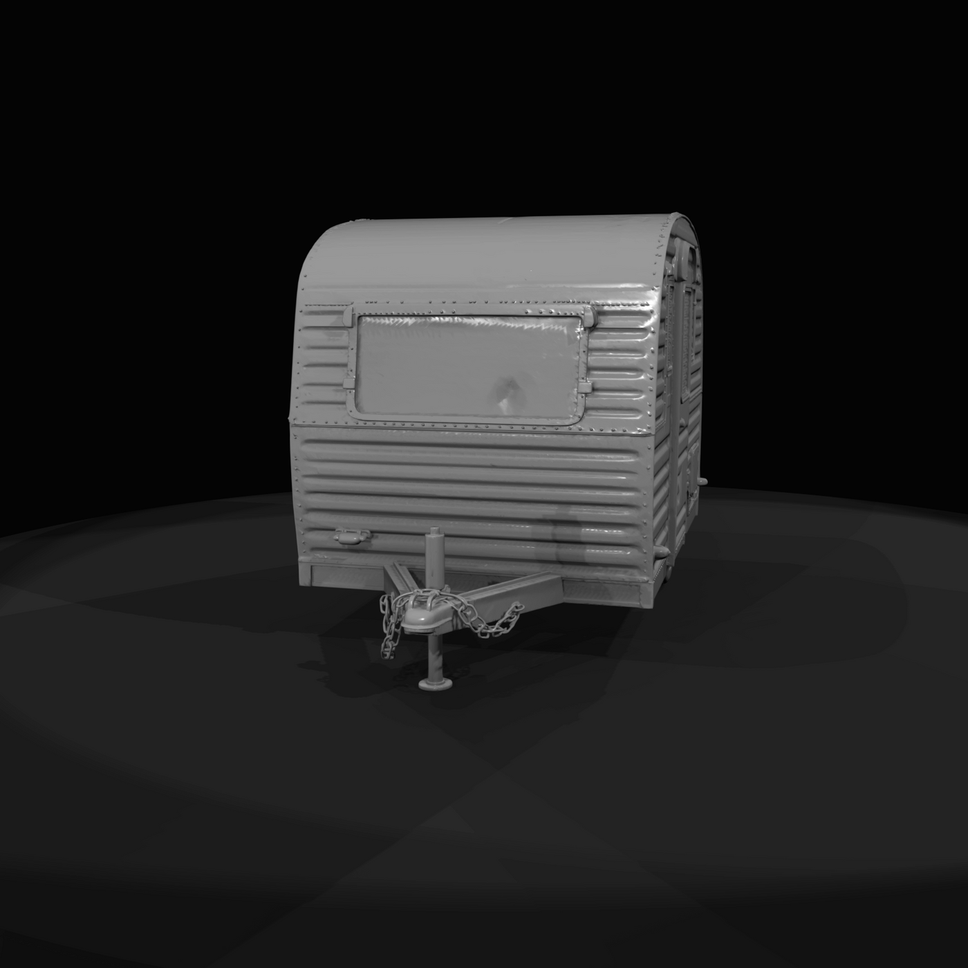 small single-axle travel trailer / camper