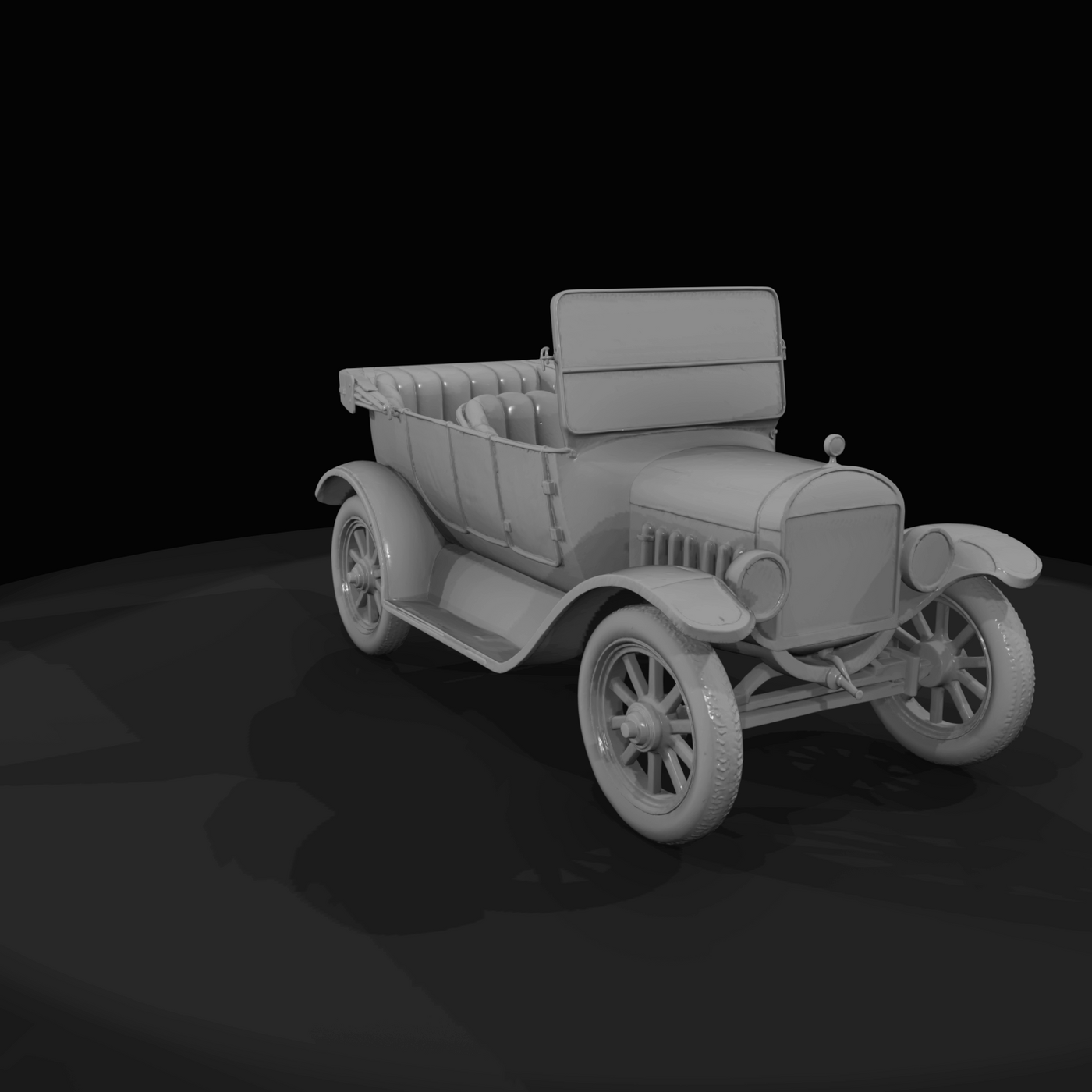 Vintage Open-Top Touring Car (1910s) — Car
