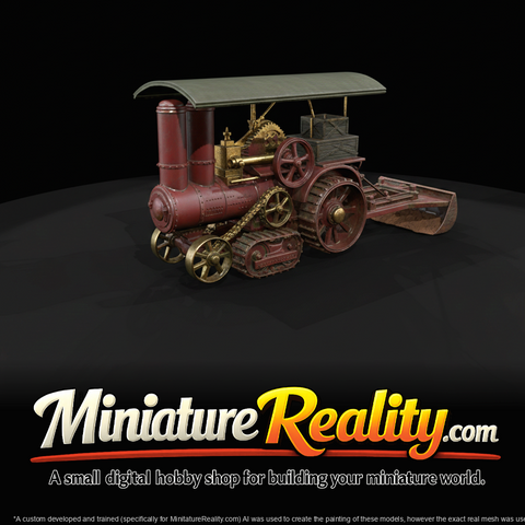 steam traction engine–agricultural tractor (1880s–1920s) — steam-powered, tracked farm machinery