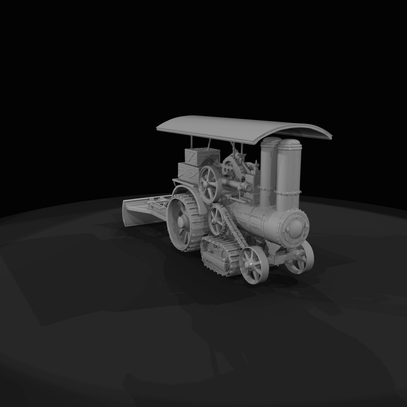 steam traction engine–agricultural tractor (1880s–1920s) — steam-powered, tracked farm machinery