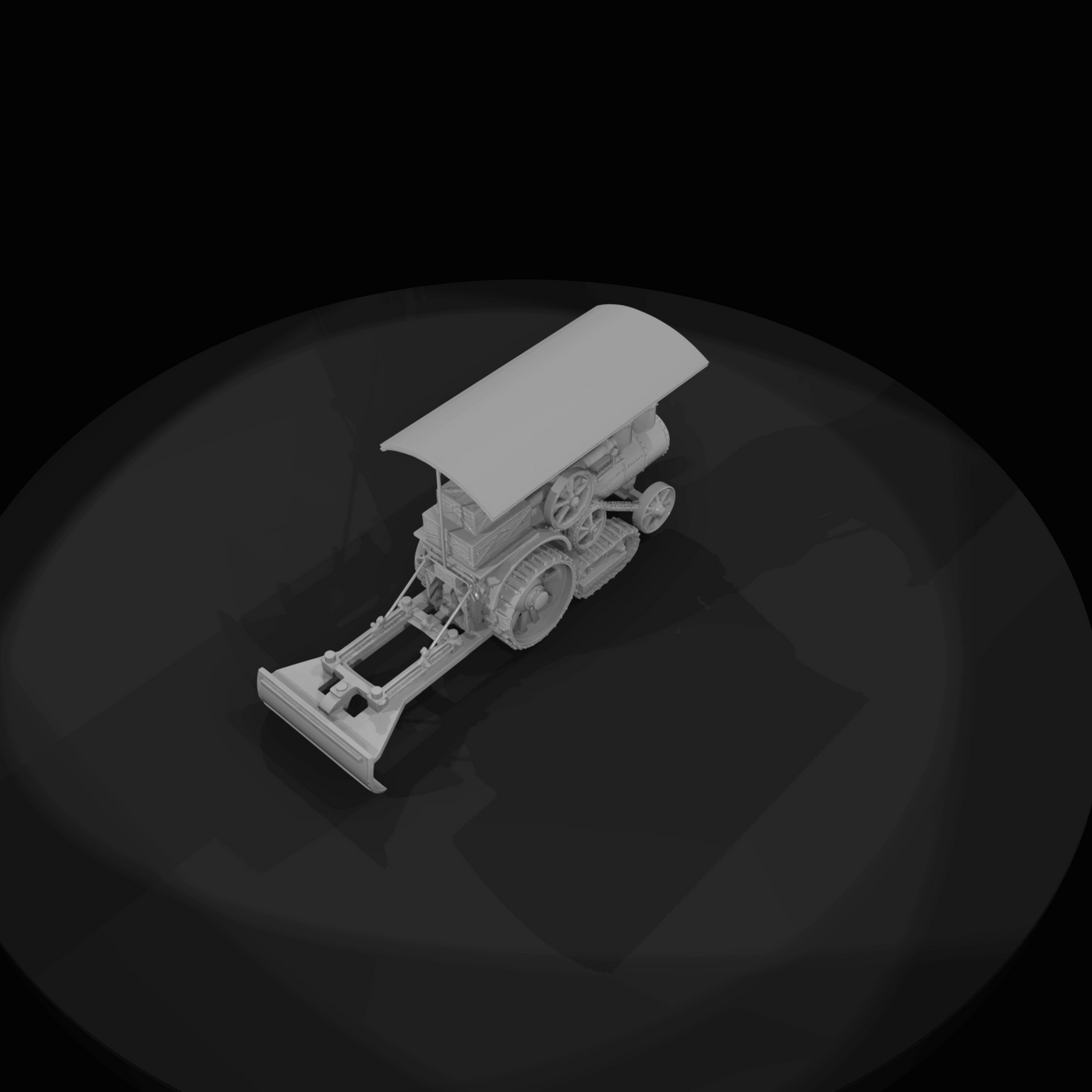 steam traction engine–agricultural tractor (1880s–1920s) — steam-powered, tracked farm machinery
