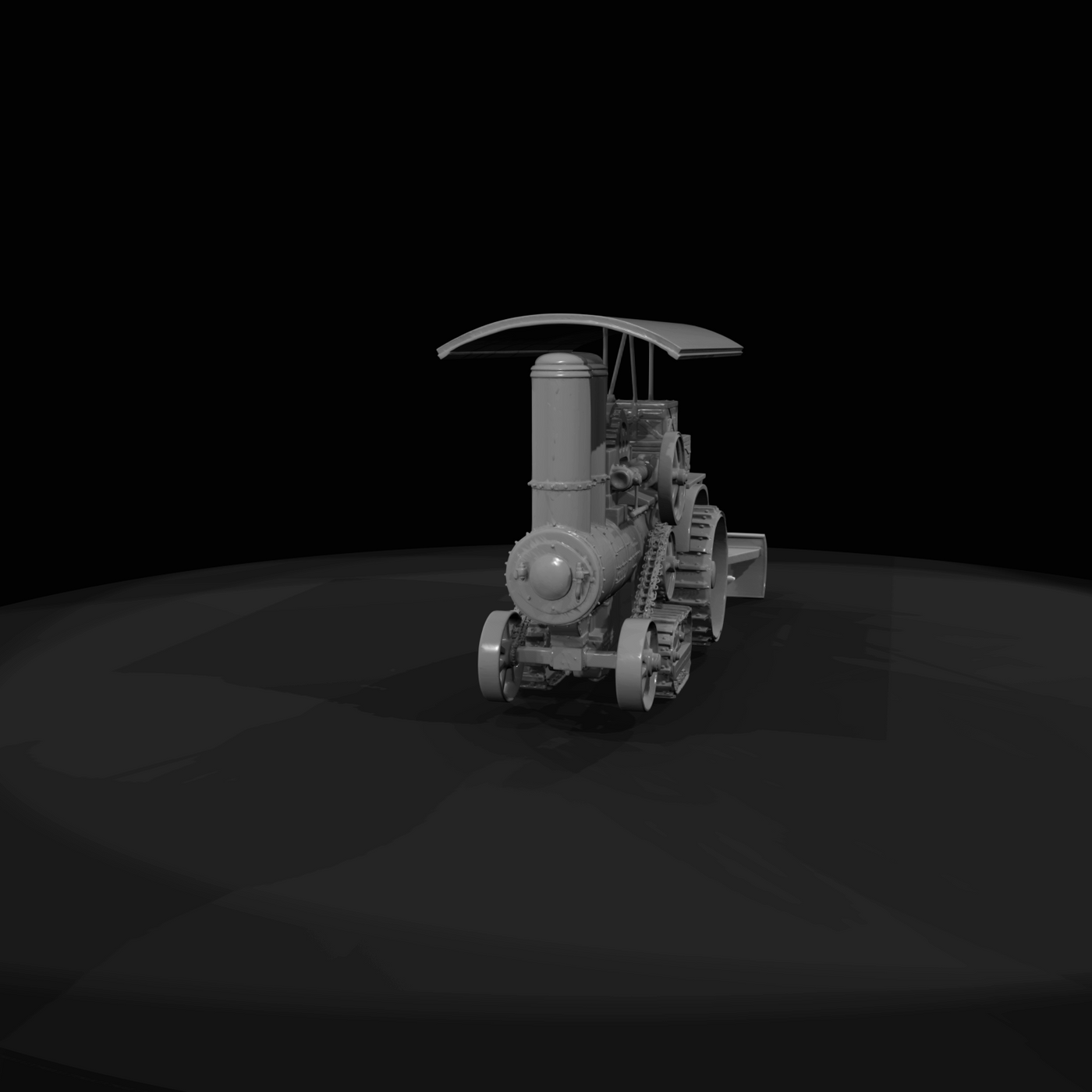 steam traction engine–agricultural tractor (1880s–1920s) — steam-powered, tracked farm machinery