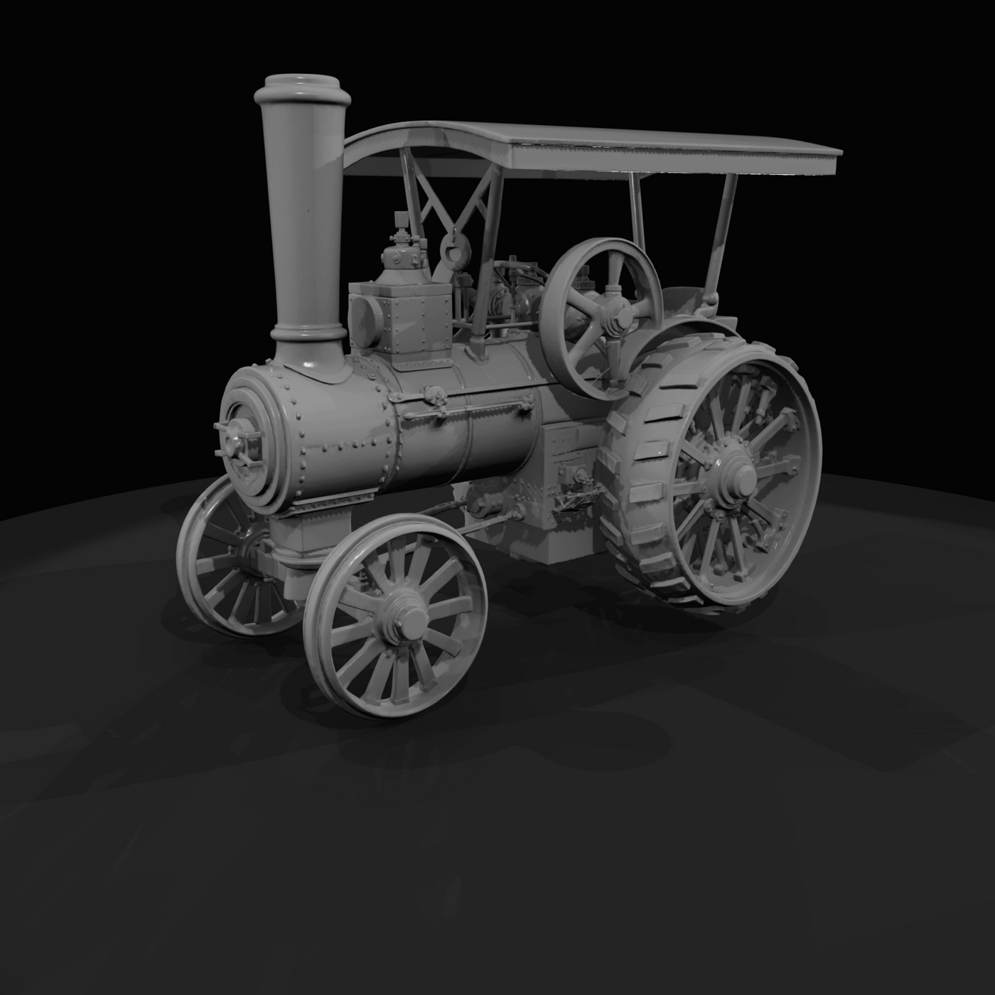 Covered Steam Tractor