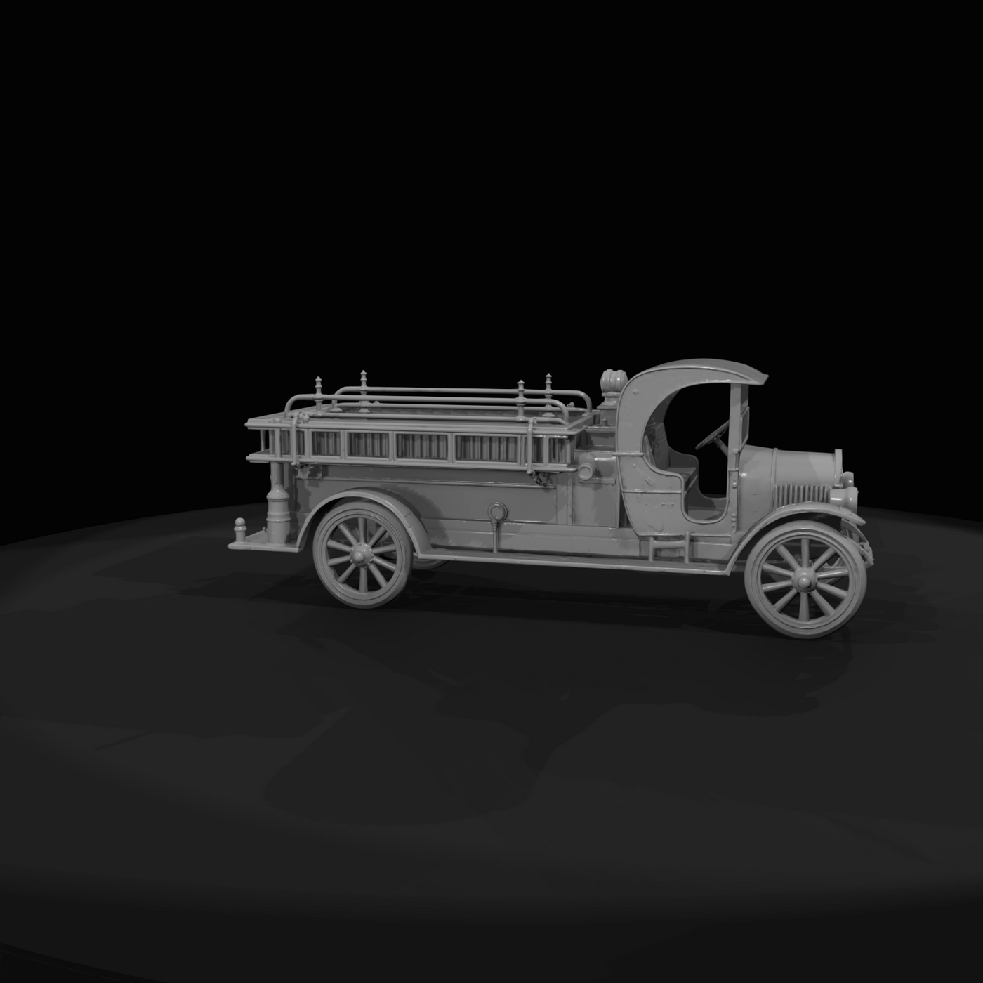 vintage parade fire engine / ladder wagon