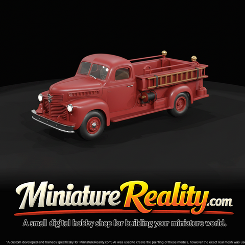 1950s Small Firetruck with ladders