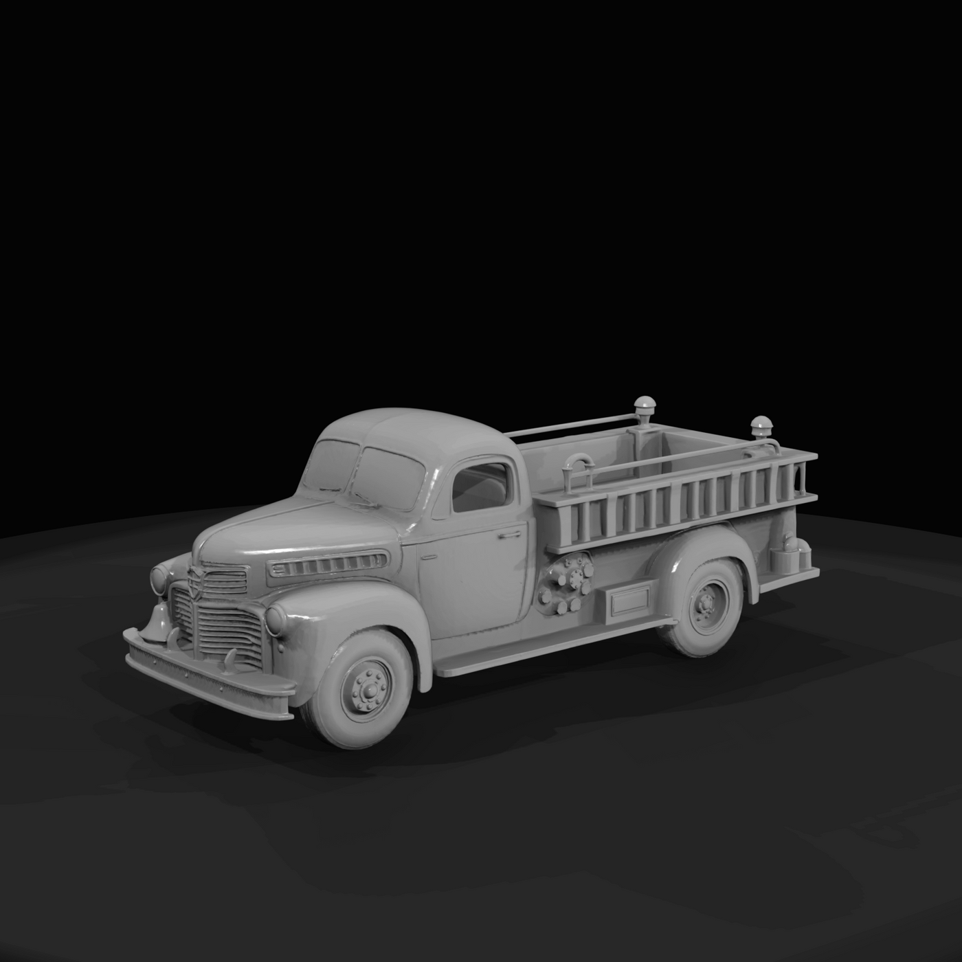 1950s Small Firetruck with ladders