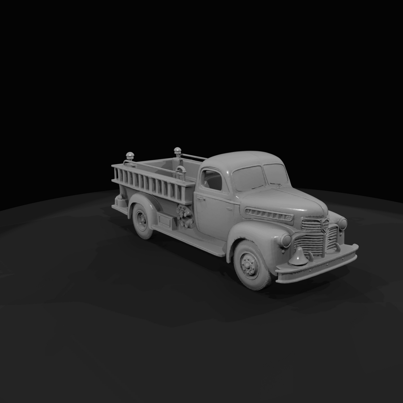 1950s Small Firetruck with ladders
