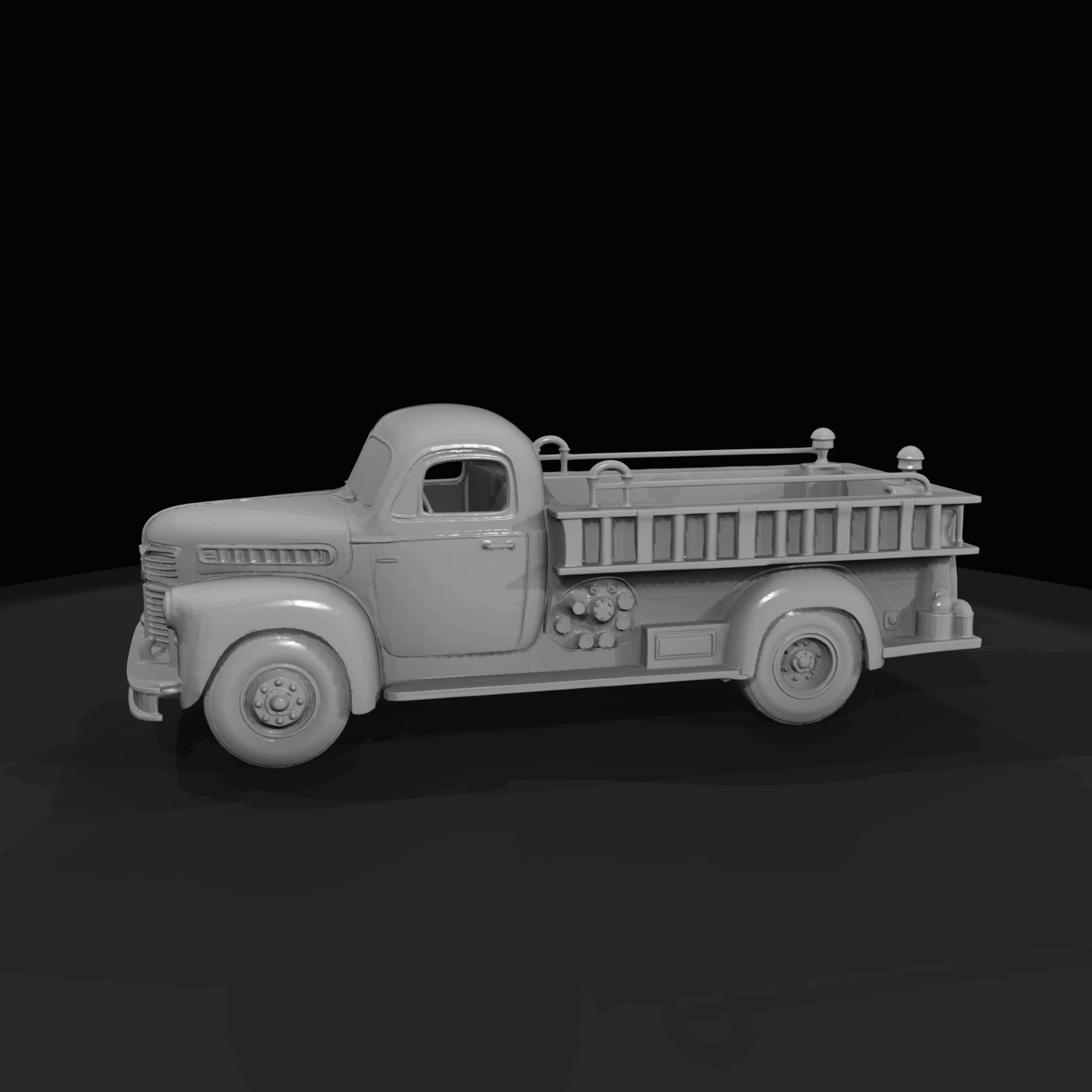 1950s Small Firetruck with ladders