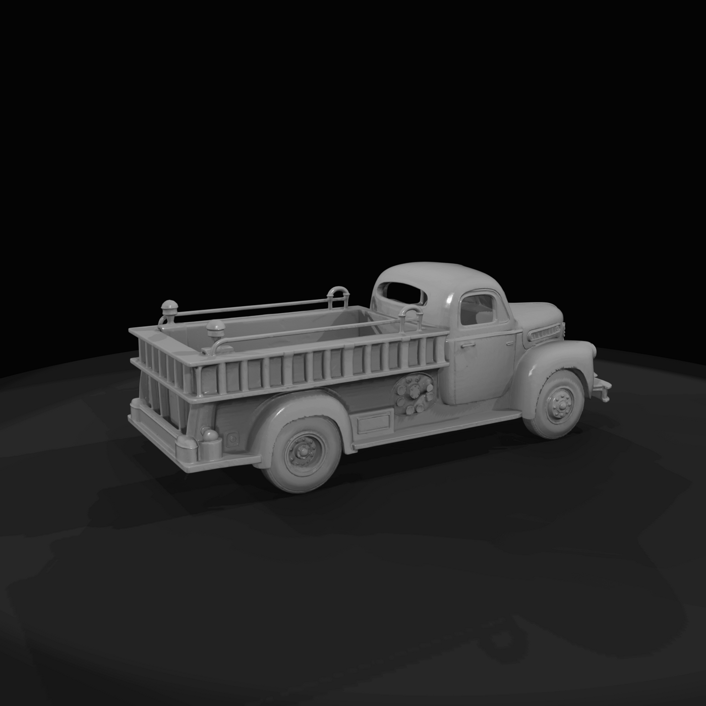 1950s Small Firetruck with ladders
