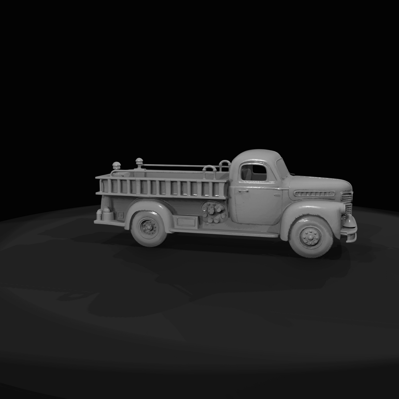 1950s Small Firetruck with ladders