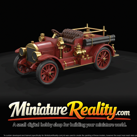 Antique Fire Engine Early 20th Century Motorized Pumper (1910s)