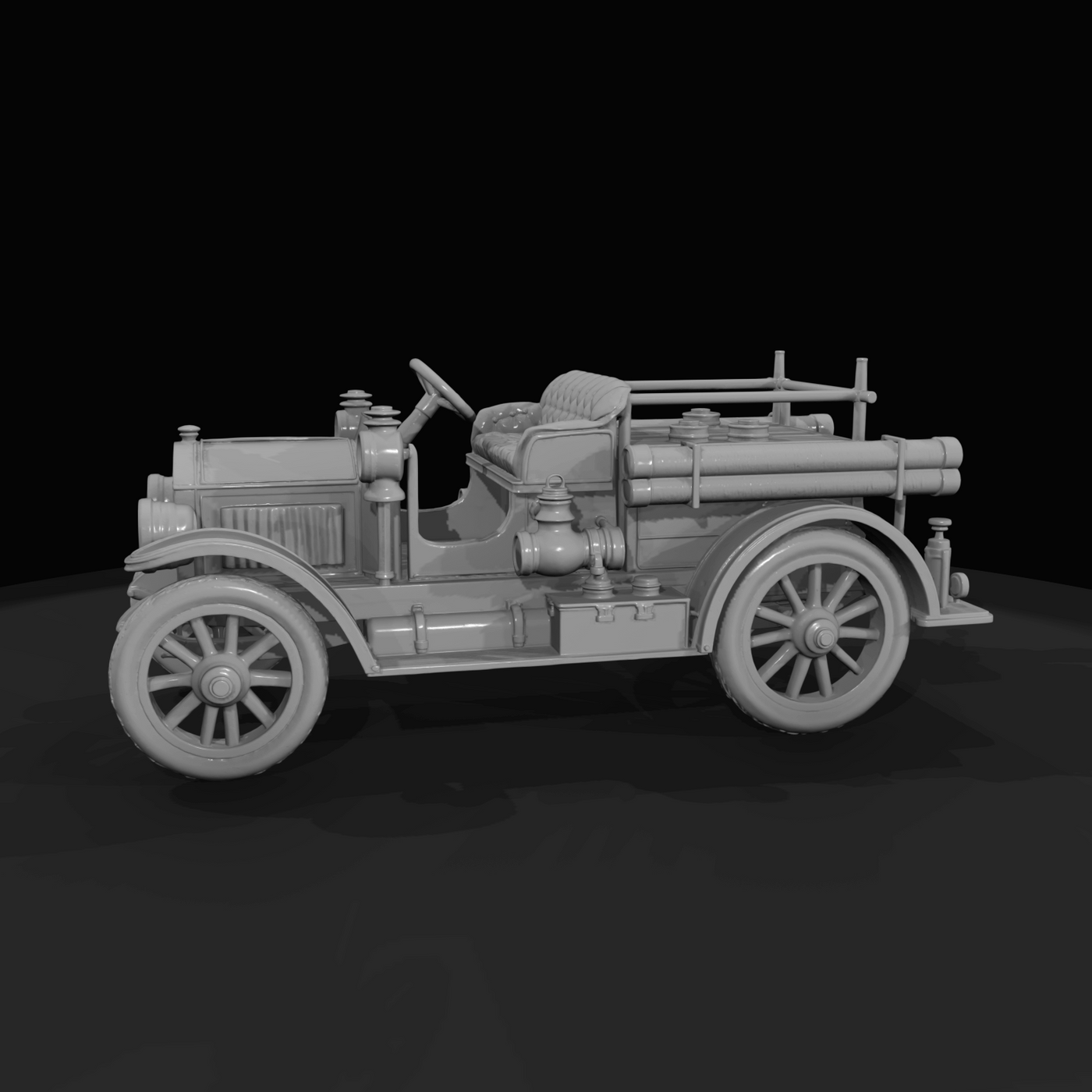 Antique Fire Engine Early 20th Century Motorized Pumper (1910s)