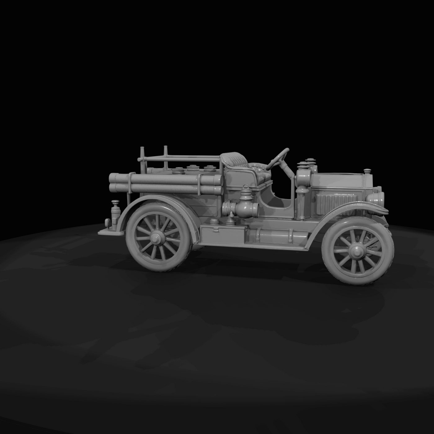 Antique Fire Engine Early 20th Century Motorized Pumper (1910s)