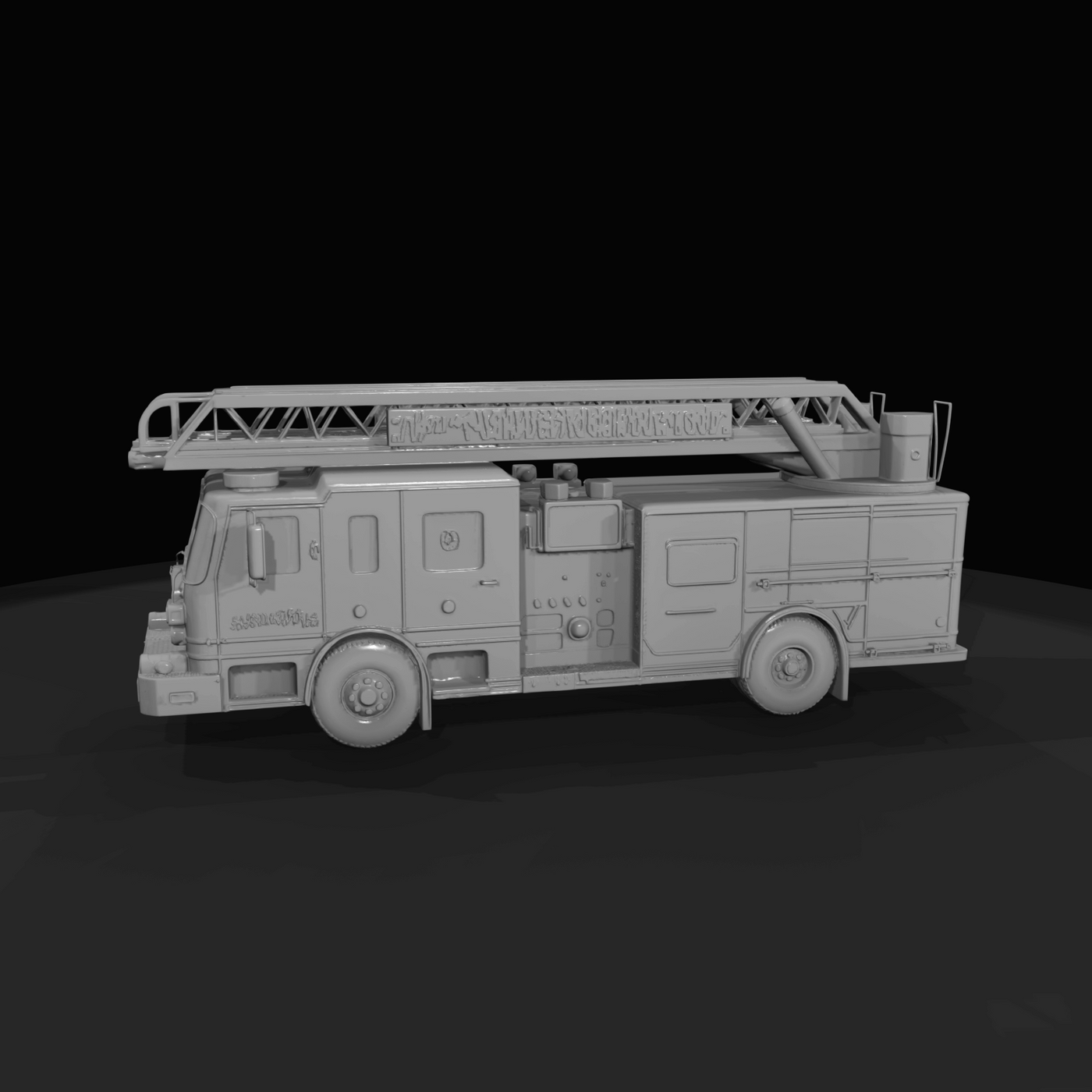 1980's Small Ladder Truck