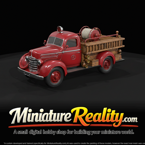 1930s Hose and Ladder Fire Truck