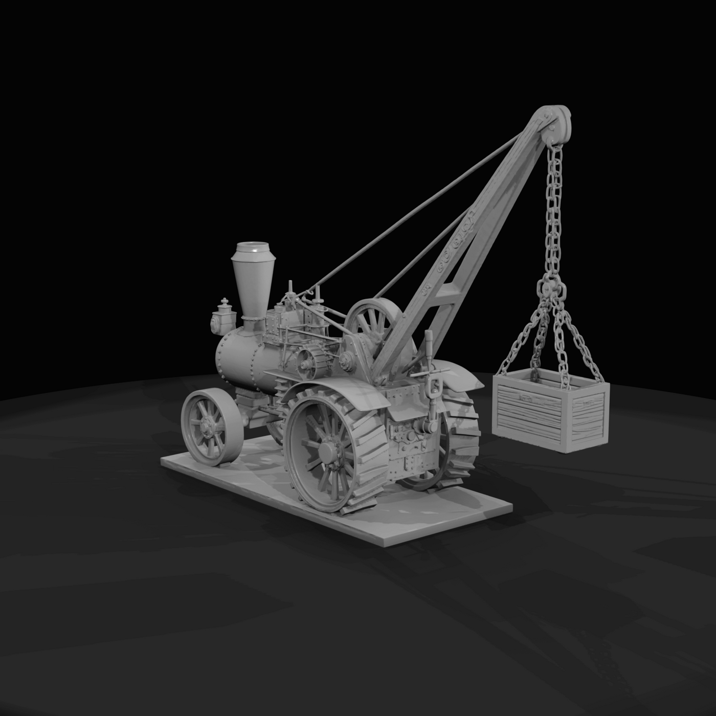 Traction Engine Steam Crane (1900s)