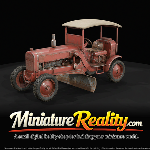 Vintage Road Grader Motor Grader (estimated)