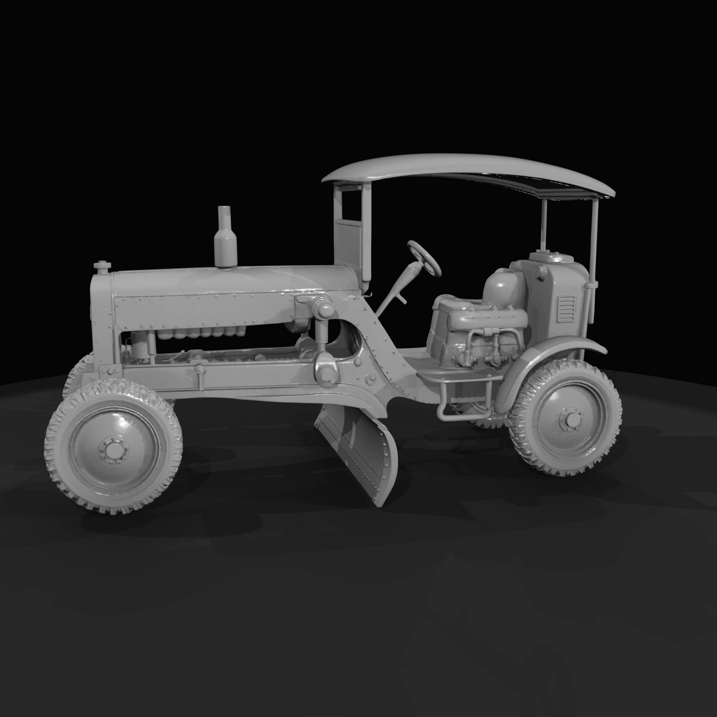Vintage Road Grader Motor Grader (estimated)