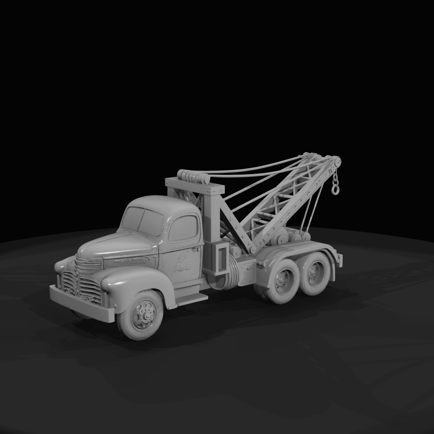 Heavy Duty Tow Truck Wrecker (1940s)