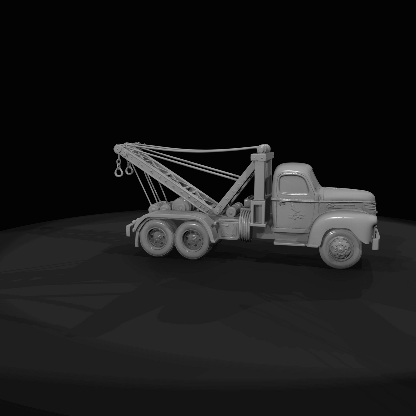 Heavy Duty Tow Truck Wrecker (1940s)
