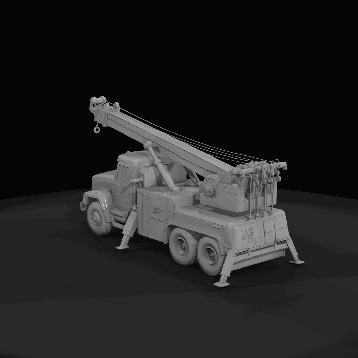 heavy-duty rotator tow truck (wrecker)