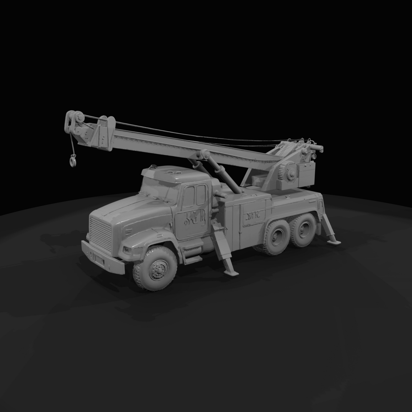 heavy-duty rotator tow truck (wrecker)