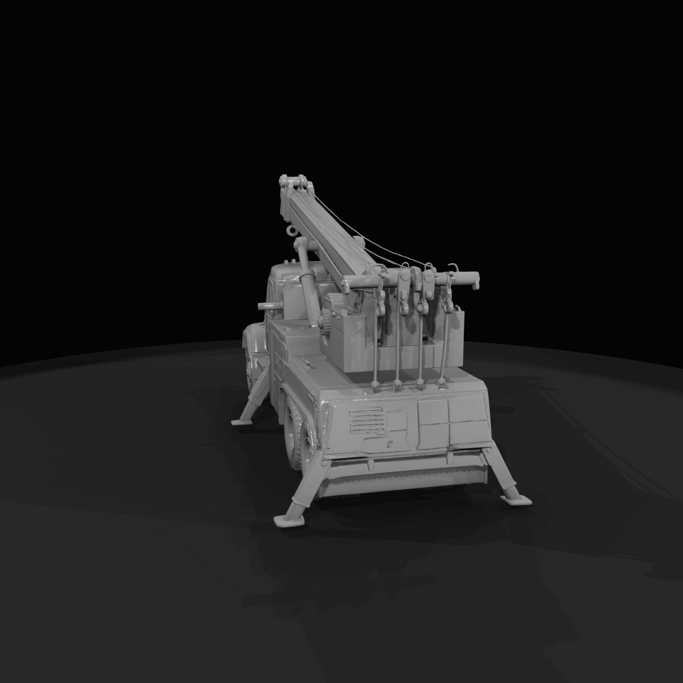 heavy-duty rotator tow truck (wrecker)