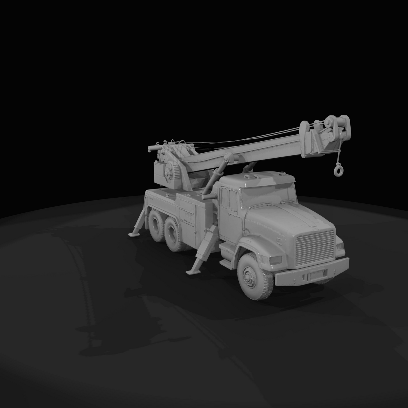 heavy-duty rotator tow truck (wrecker)