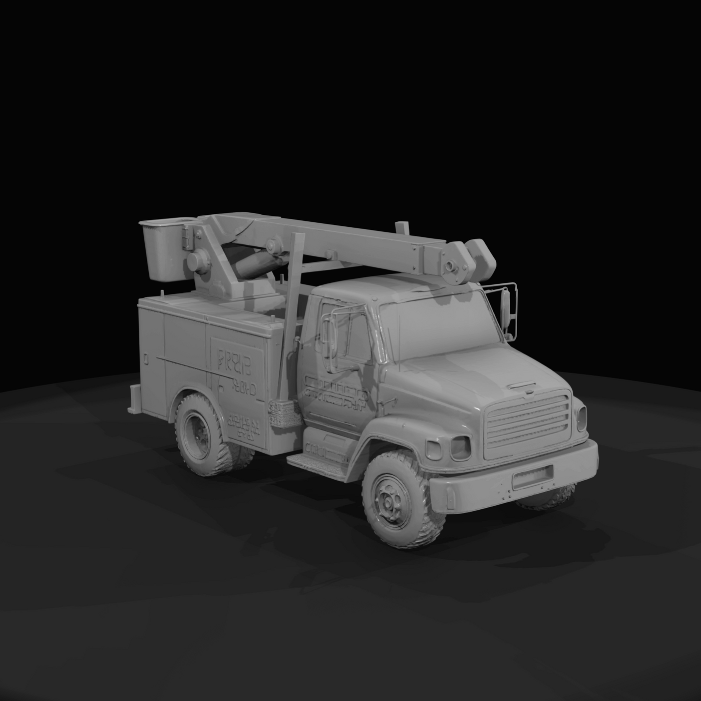 Utility Bucket Boom Truck (2000s)