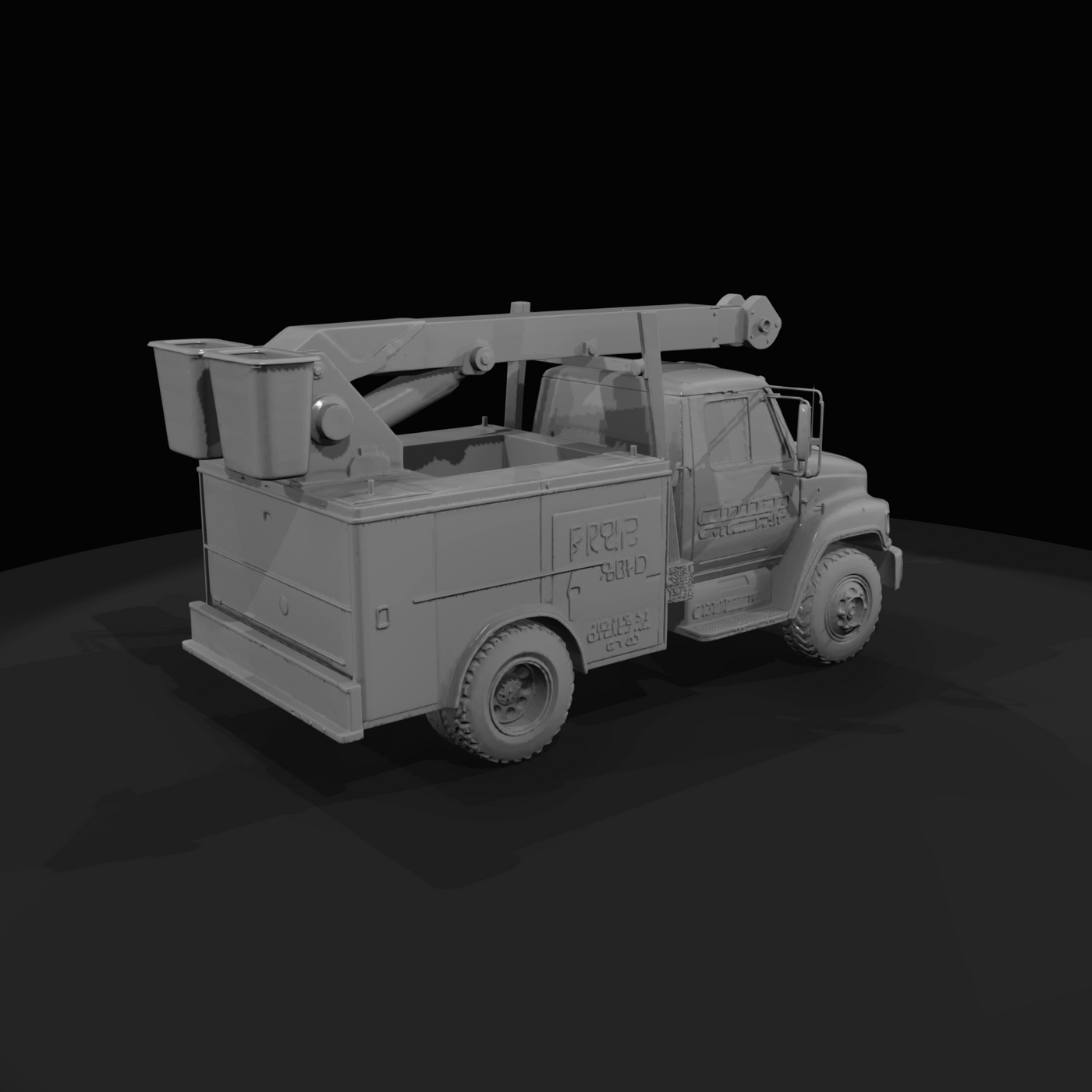 Utility Bucket Boom Truck (2000s)
