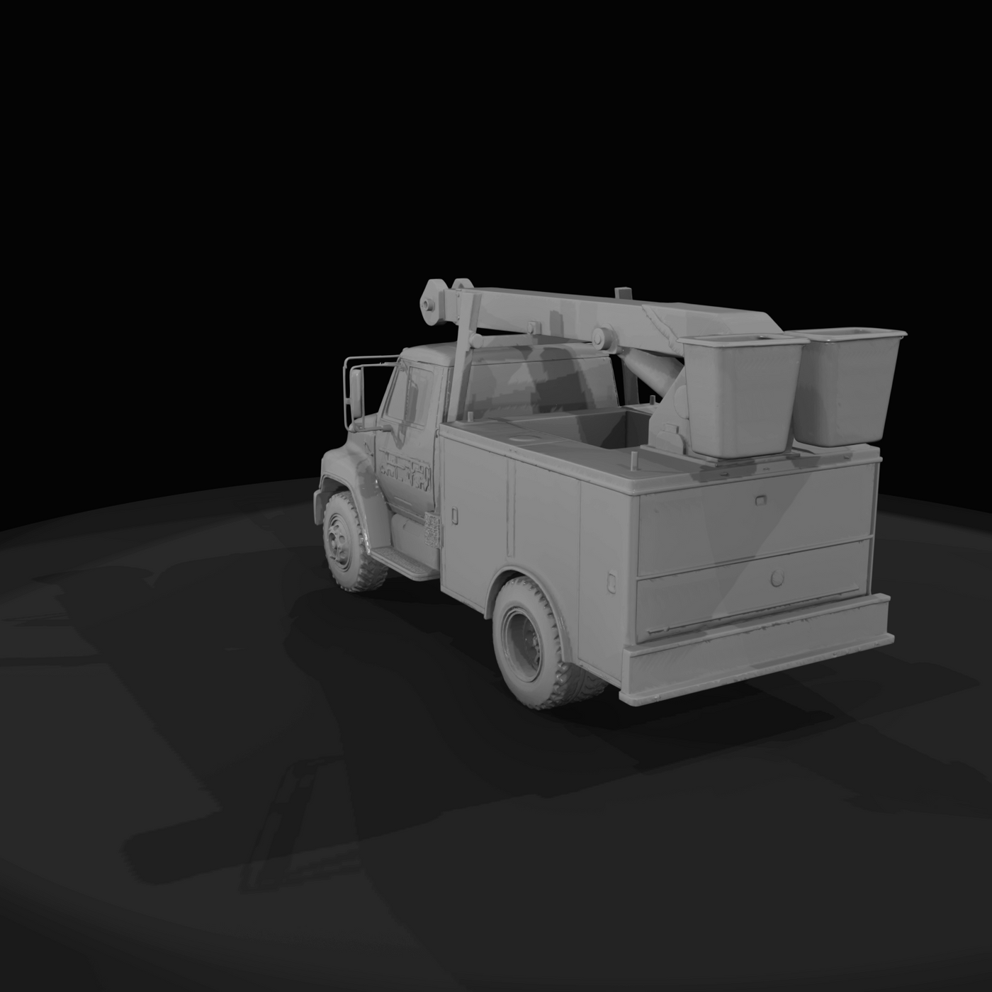 Utility Bucket Boom Truck (2000s)