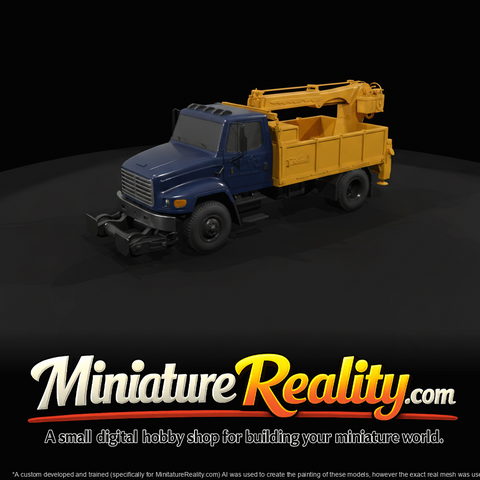 rail maintenance service truck (hi-rail truck)