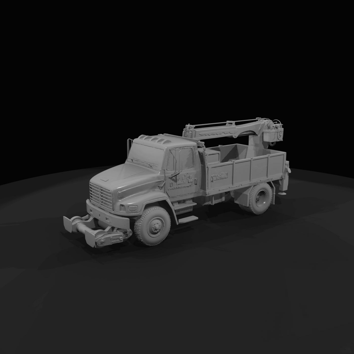 rail maintenance service truck (hi-rail truck)