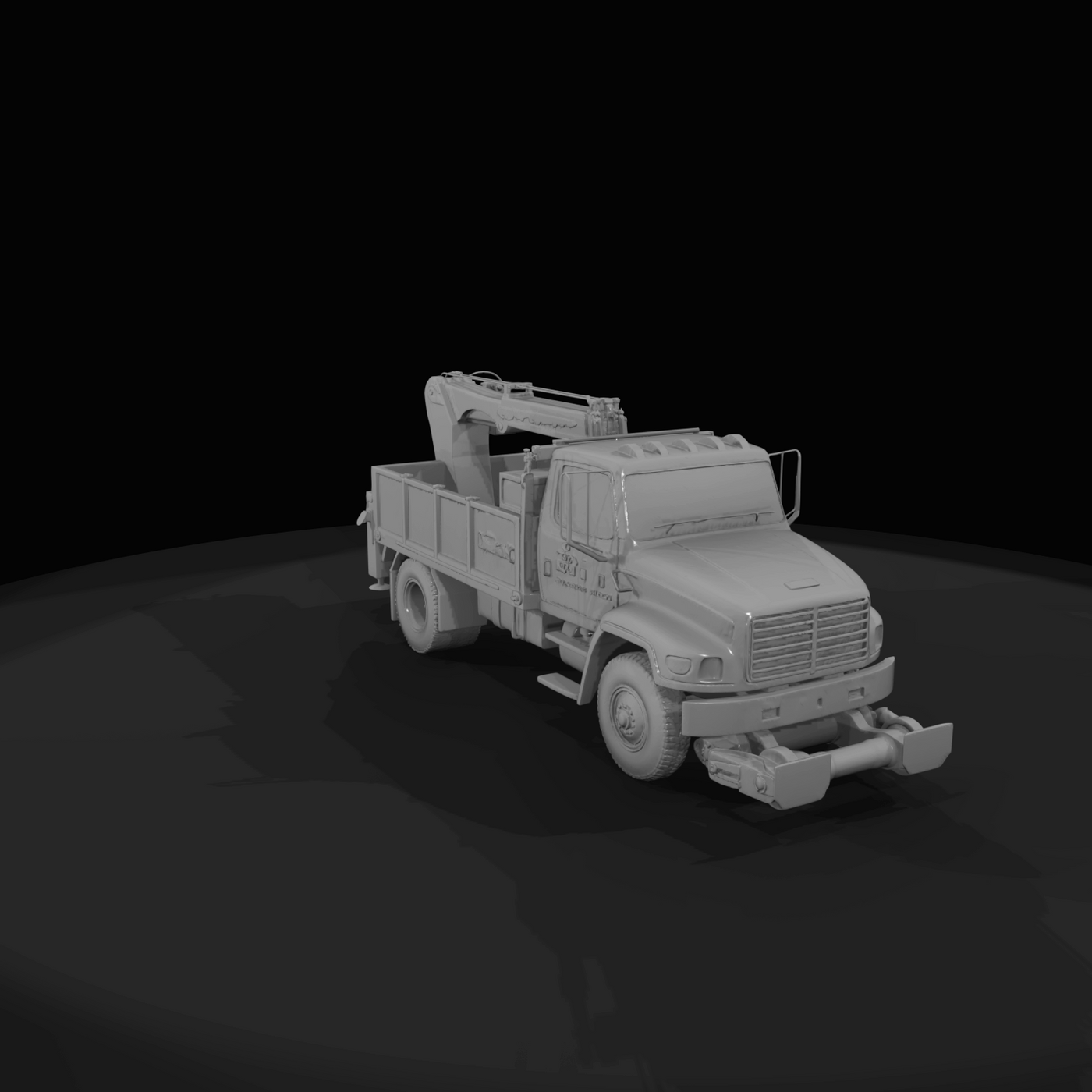 rail maintenance service truck (hi-rail truck)