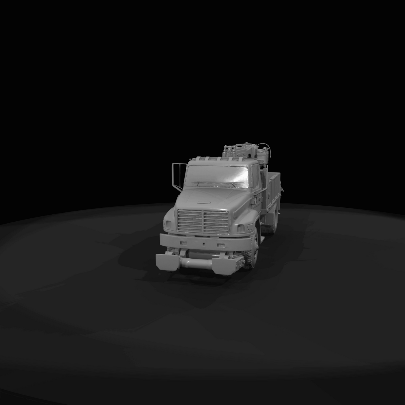 rail maintenance service truck (hi-rail truck)