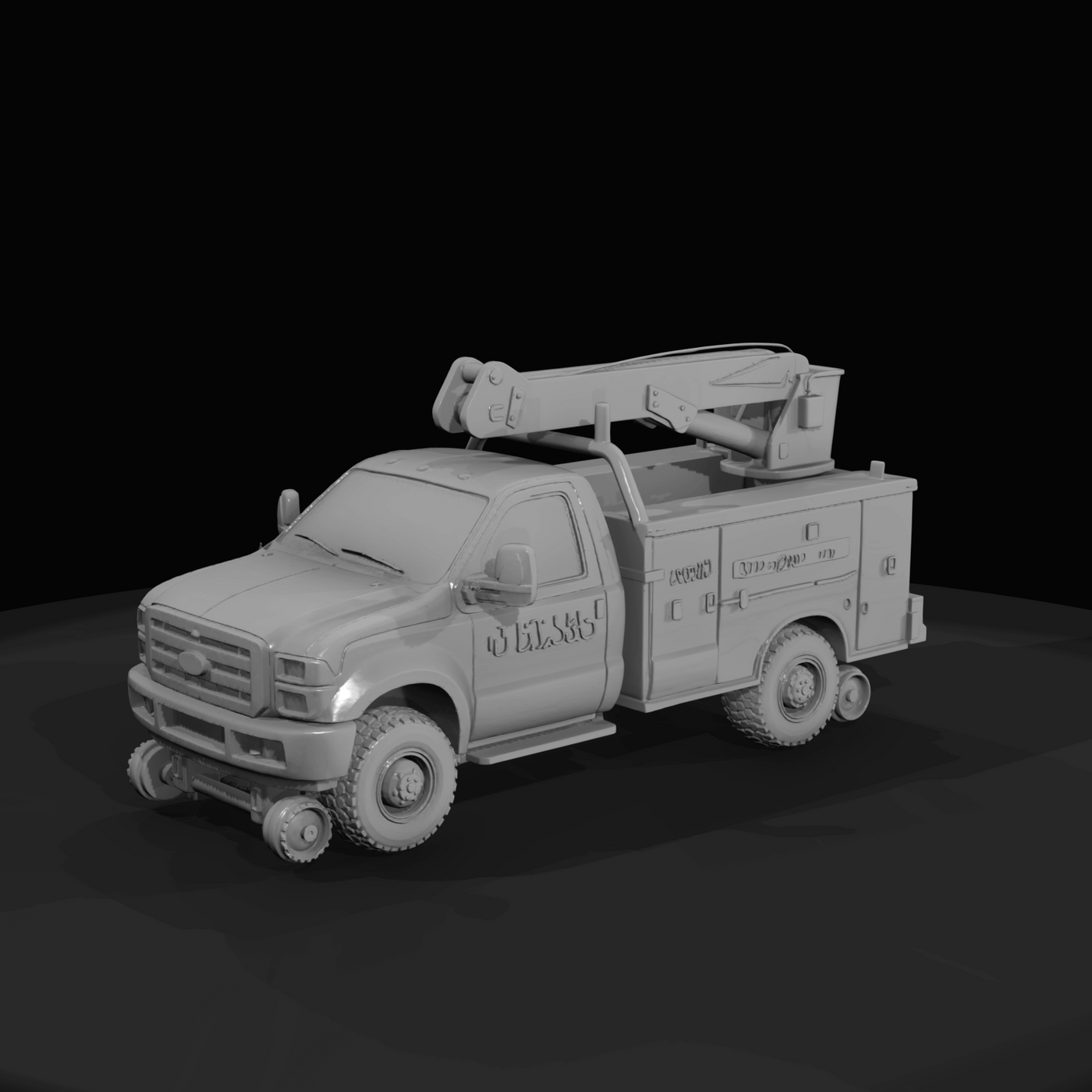 utility hi-rail truck
