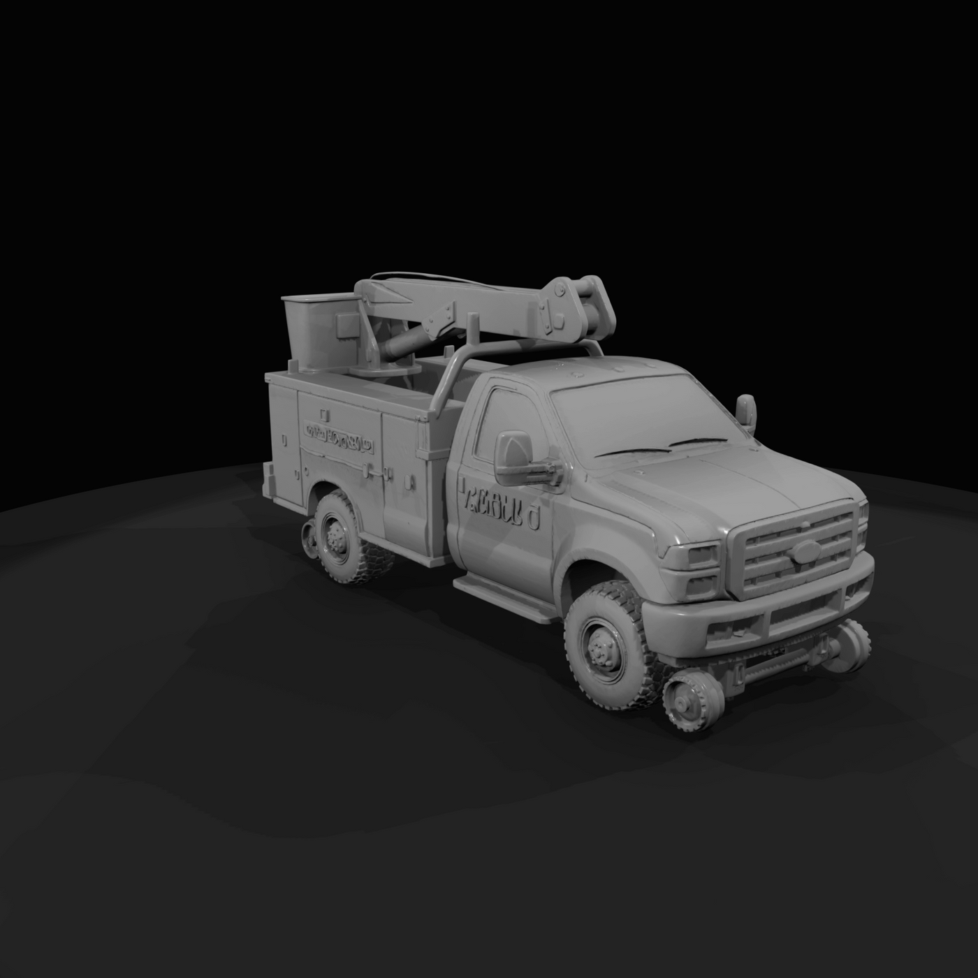 utility hi-rail truck