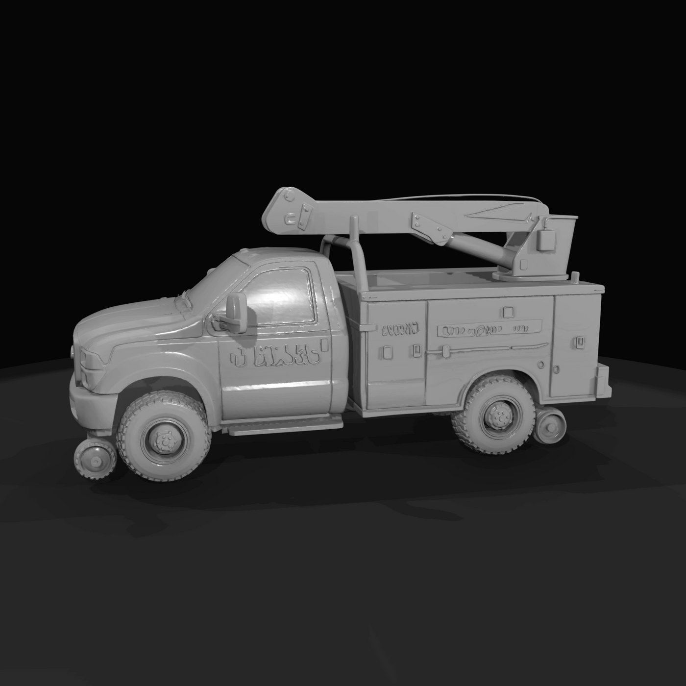 utility hi-rail truck