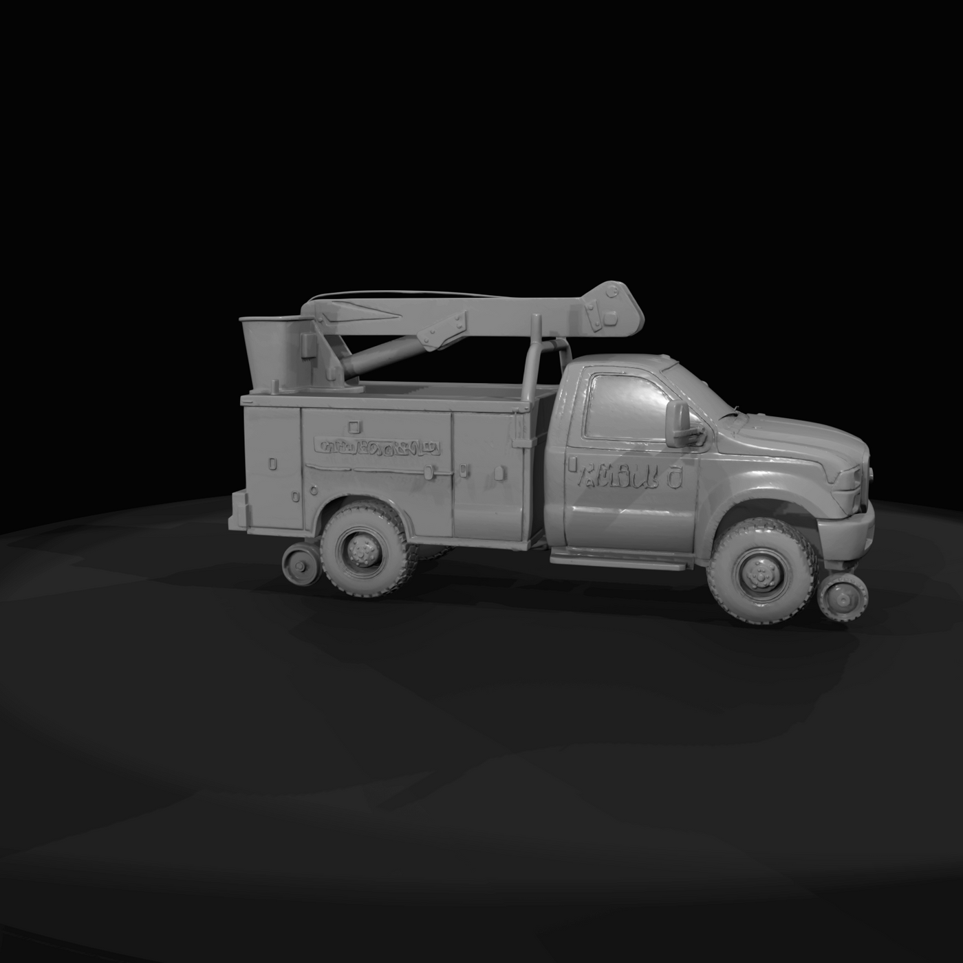 utility hi-rail truck