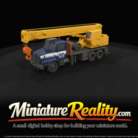 construction crane truck (truck-mounted crane with winch and telescopic boom)