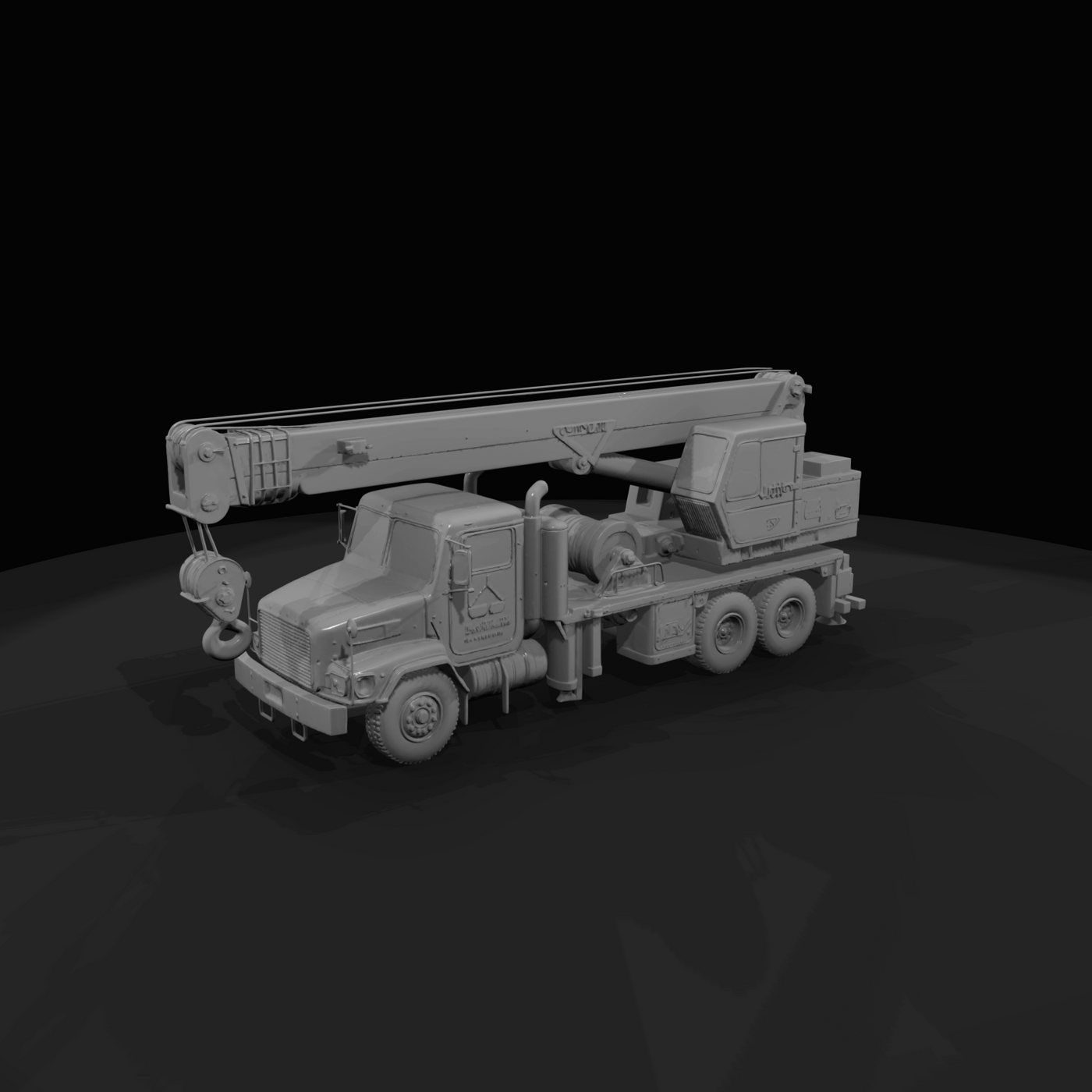 mobile boom crane truck