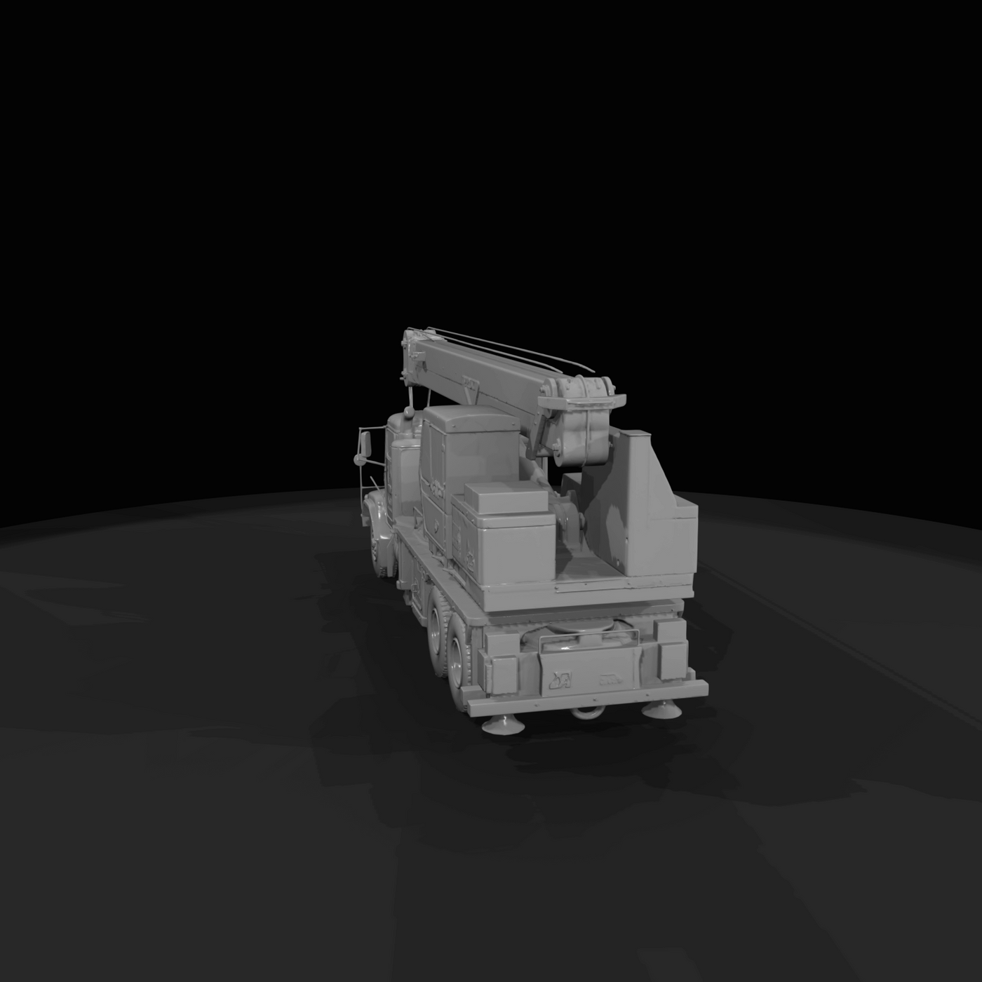 mobile boom crane truck