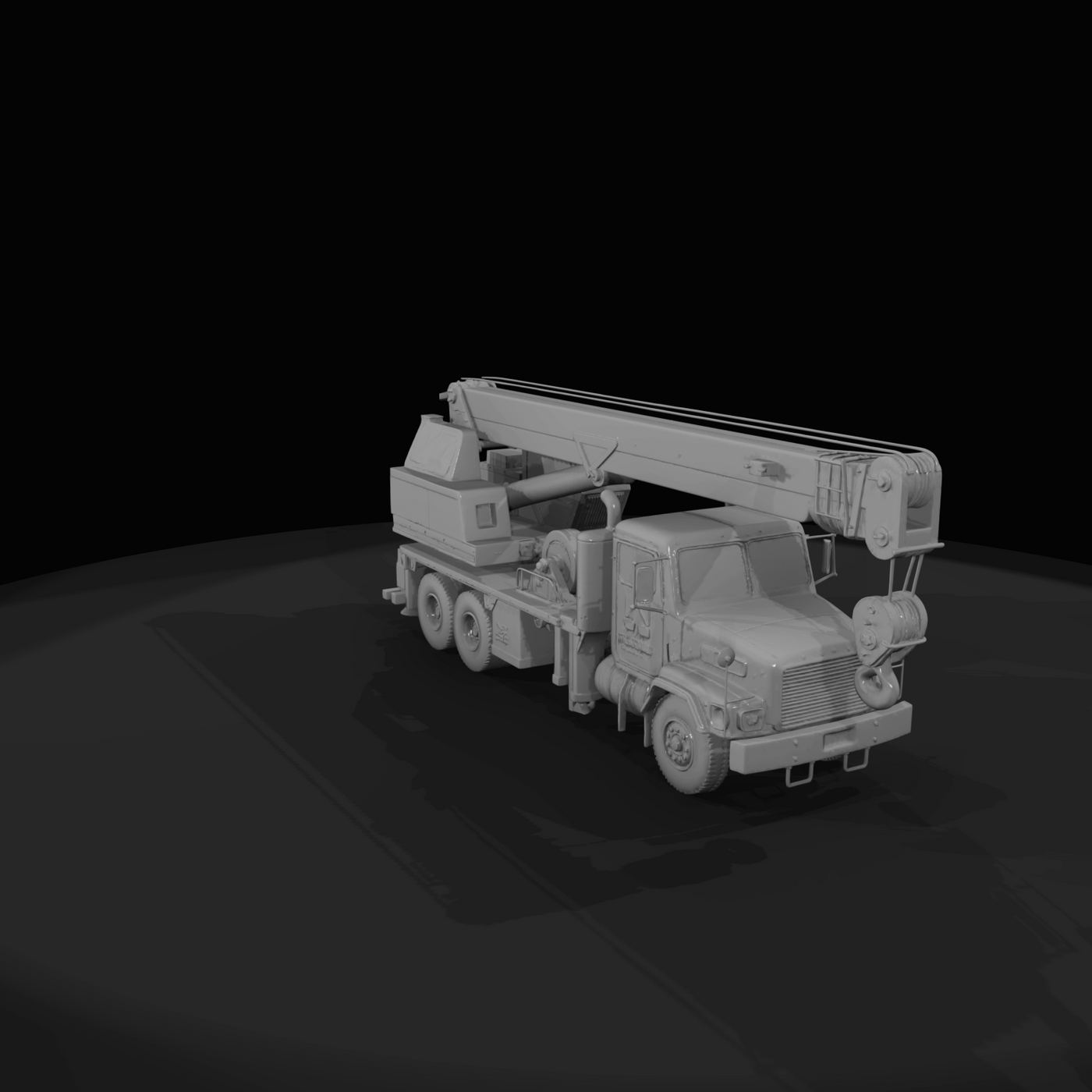 mobile boom crane truck